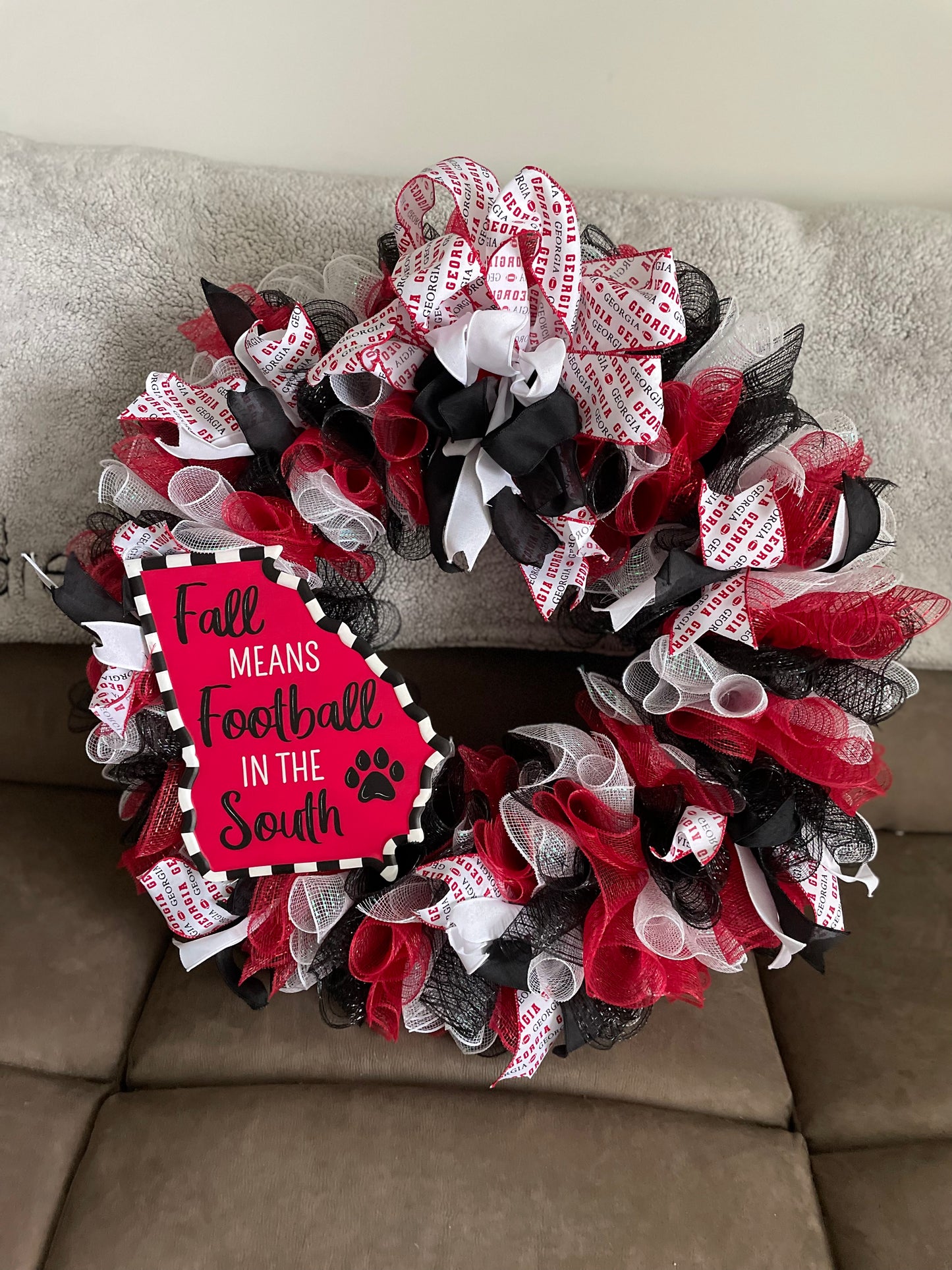 Georgia Bulldog Wreath