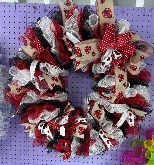 Lady Bug Wreath