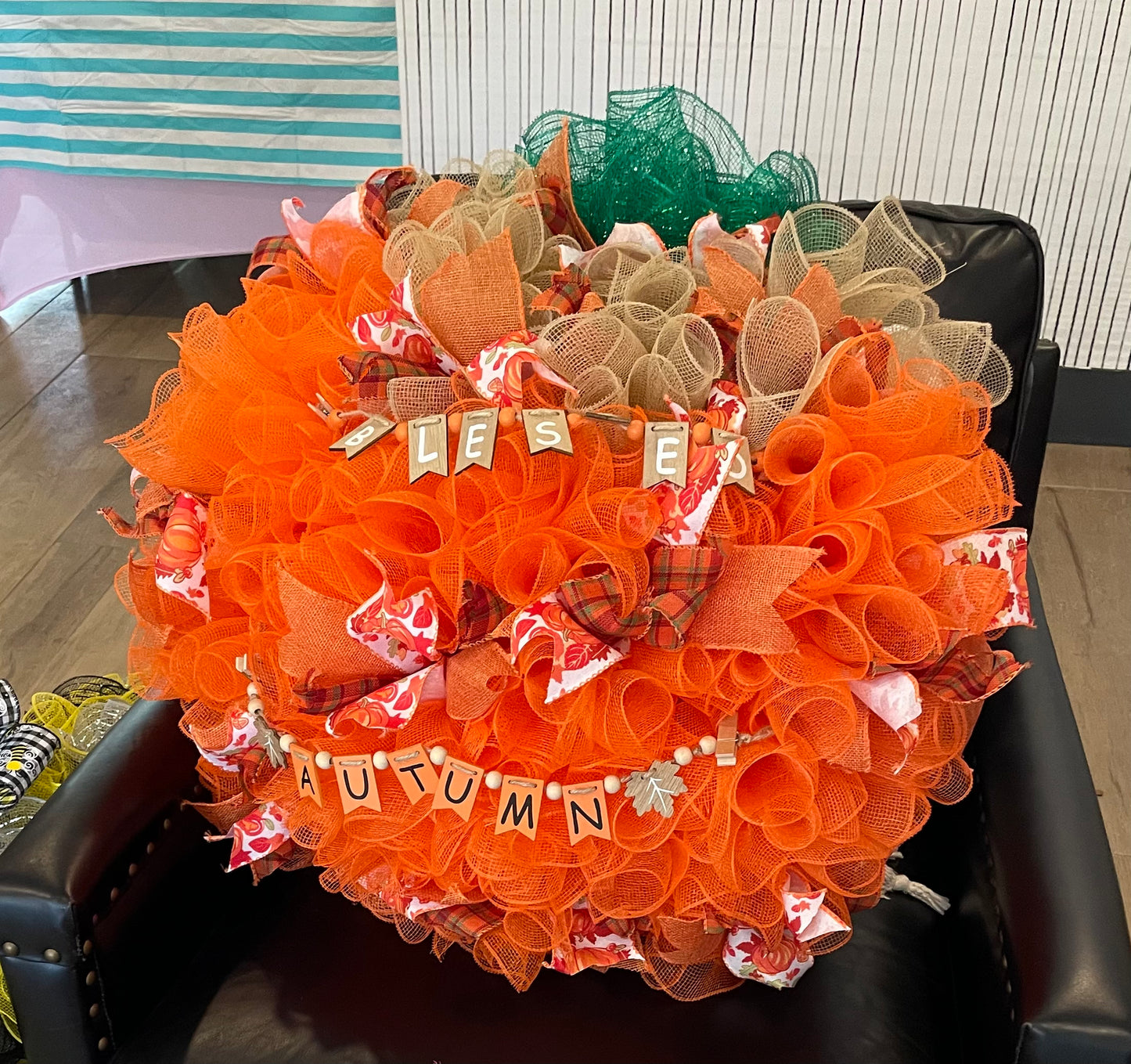 Pumpkin Blessed Autumn Wreath